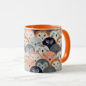 Cute Owl Pattern Mok (Voorkant rechts)