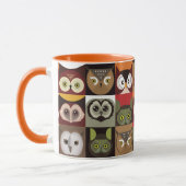 Cute Owl Pattern Mok (Links)