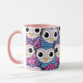 Cute Owl Pattern Mok (Links)