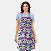 Cute Owl Pattern Schort (Gedragen)