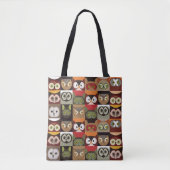 Cute Owl Pattern Tote Bag (Voorkant)