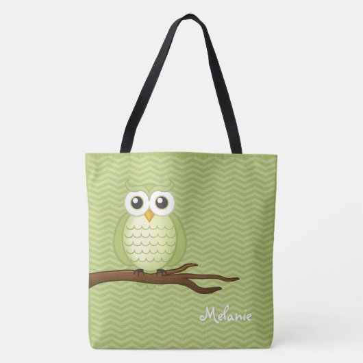 Cute Owl | Personeel Tote Bag (Voorkant)
