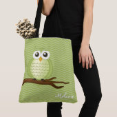 Cute Owl | Personeel Tote Bag (Dichtbij)
