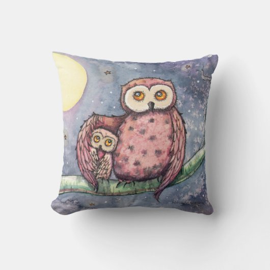 Cute Owl Pillow Kussen (Voorkant)