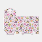 Cute Owl Pink Favor Box Bedankdoosjes (Uitgevouwen)