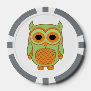 Cute Owl Pokerchips