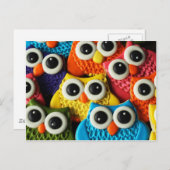 Cute Owl Post Card Briefkaart (Voorkant / Achterkant)