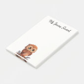 Cute Owl Post-it Notes (Schuin)