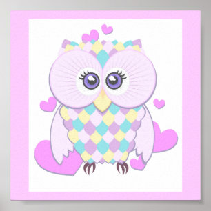 Cute Owl Poster