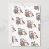 Cute Owl Pun Bestie Valentijnsdag Feestdagenkaart (Achterkant)