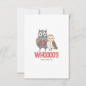 Cute Owl Pun Bestie Valentijnsdag Kaart (Voorkant)