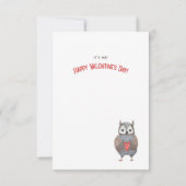 Cute Owl Pun Bestie Valentijnsdag Kaart (Achterkant)