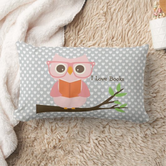 Cute Owl Reading Kussen (Deken)