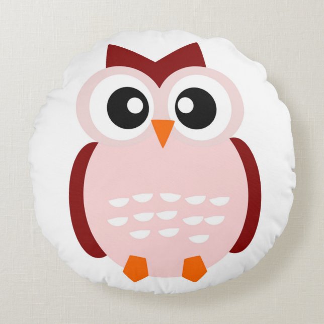 CUTE OWL ROND KUSSEN (Voorkant)
