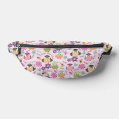 Cute Owl roze Heuptasje (Liggend)