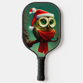 Cute Owl Rustic Victoriaans kerst Pickleball Paddle (Achterkant)