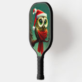 Cute Owl Rustic Victoriaans kerst Pickleball Paddle (Links)