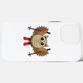 Cute Owl Skiing Cartoon Case-Mate iPhone Case (Achterkant (horizontaal))