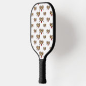 Cute Owl Skiing Cartoon Pickleball Paddle (Links)