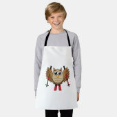 Cute Owl Skiing Cartoon Schort (Gedragen)