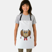 Cute Owl Skiing Cartoon Schort (Insitu)
