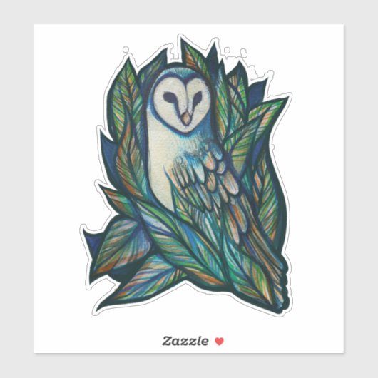Cute Owl Sticker (Vel)