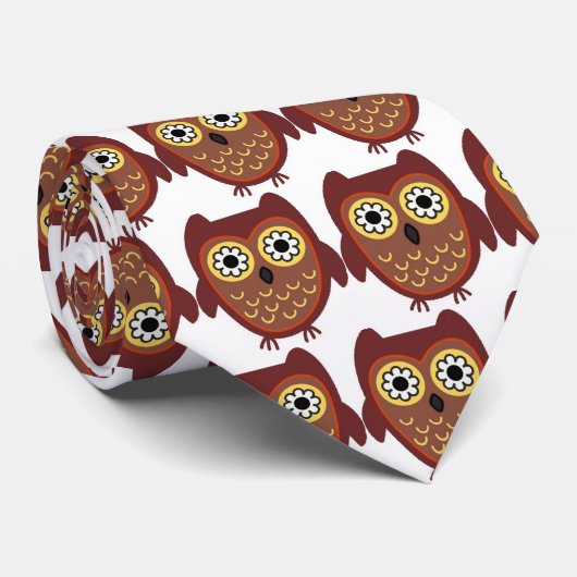 Cute owl stropdas (Opgerold)