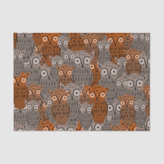 Cute Owl Tissue Paper Tissuepapier (Voorkant)
