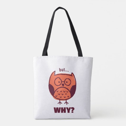 Cute Owl Tote Bag (Achterkant)
