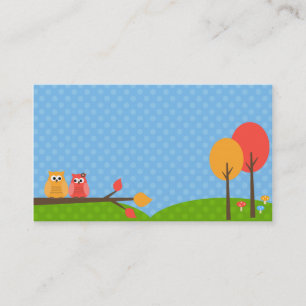Cute Owl Visitekaartjes