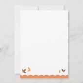 Cute Owl Wedding Invitation Kaart (Achterkant)