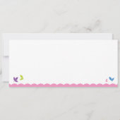 Cute Owl Wedding Invitation Kaart (Achterkant)