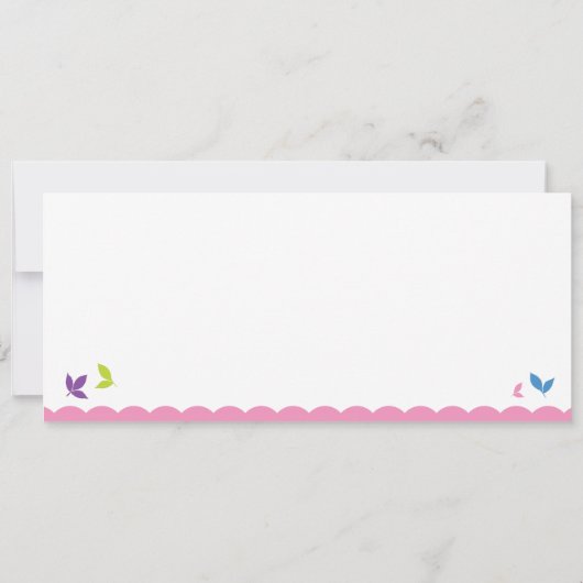 Cute Owl Wedding Invitation Kaart (Achterkant)