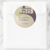 Cute Owl Wedding Stickers (Tas)