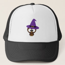 Cute Owl Witch Trucker Pet