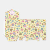 Cute Owl Yellow Favor Box Bedankdoosjes (Uitgevouwen)