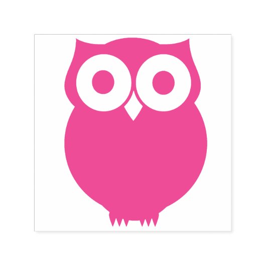Cute Owl Zelfinktende Stempel (Design)