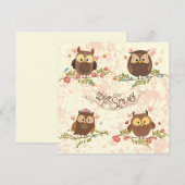 Cute Owls (Voorkant / Achterkant)