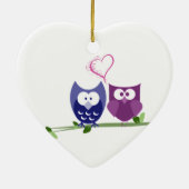 Cute Owls and Heart Ornament (Achterkant)