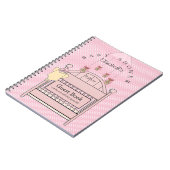 Cute Owls and Wieg Baby shower Guest Book- Notitieboek (Linkerzijde)