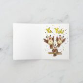 Cute Owls Birthday Wenskaart Bedankkaart (Binnen)