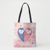 Cute Owls Canvas tas (Voorkant)