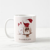 Cute Owls Couple Names Personalized Coffee Mok (Links)