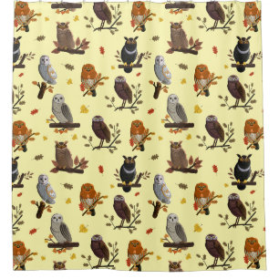 Cute Owls Douchegordijn