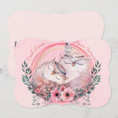 Cute Owls Feestdagenkaart (Voorkant / Achterkant)