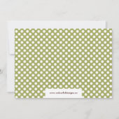 Cute Owls Girls Birthday Party Invitation Kaart (Achterkant)