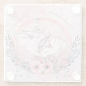 Cute Owls Glass Onderzetter (Achterkant)