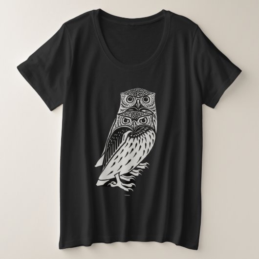 Cute owls grote maat t-shirt (Design voorkant)