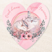 Cute Owls Kartonnen Onderzetters (Voorkant)