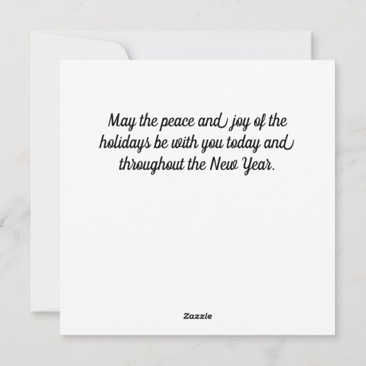 Cute Owls Kerstmis Feestdagenkaart (Achterkant)